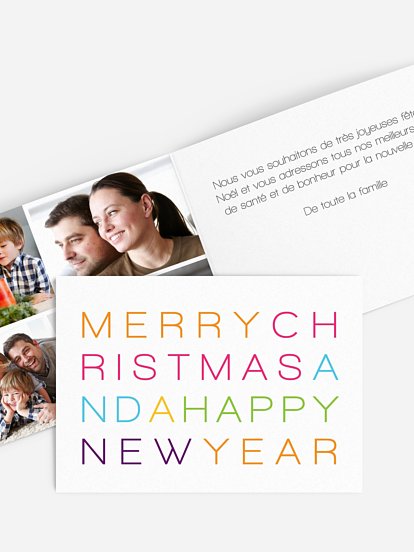 Carte de voeux Merry XMAS