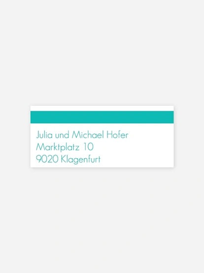 Absenderaufkleber Geburt Fotoreich
