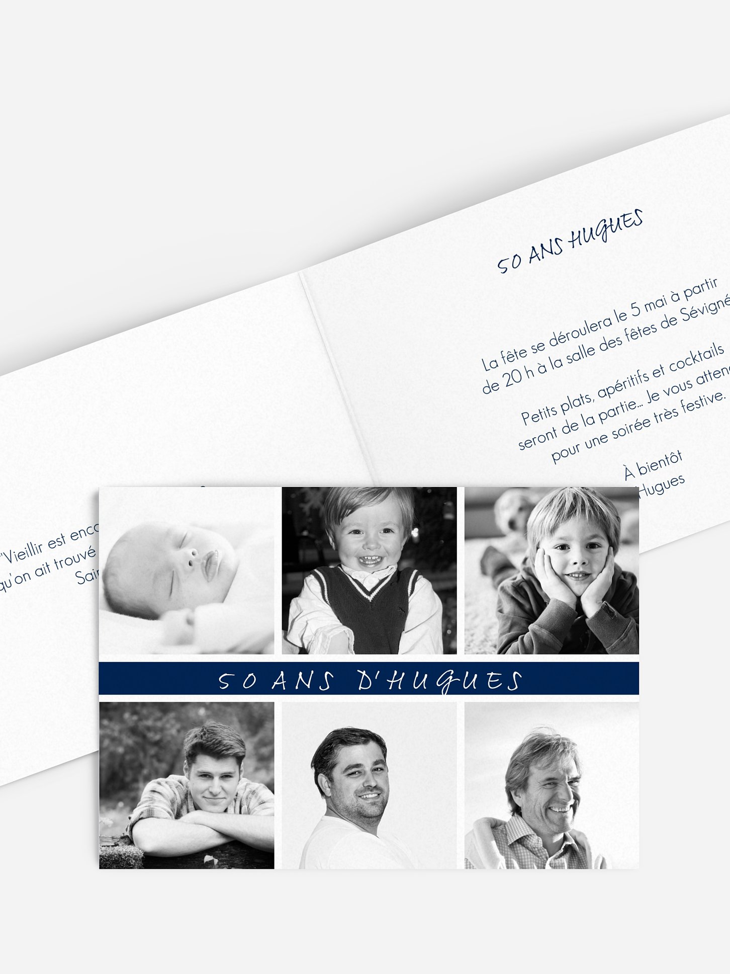 invitation anniversaire 50 Belle histoire