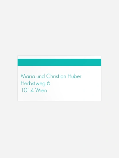 Empfängeraufkleber Geburt Fotoreich