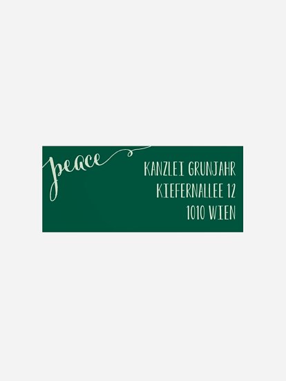 Absenderaufkleber geschäftl. Weihnachten Joyful