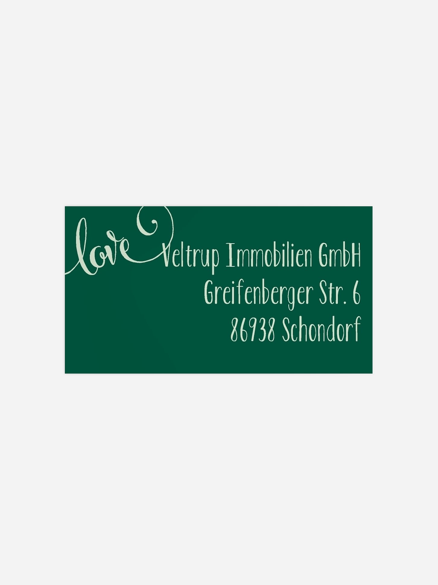 Empfängeraufkleber geschäftl. Weihnachten Joyful