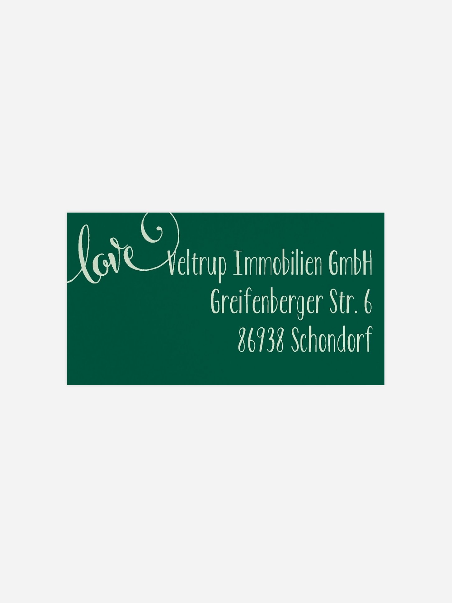 Empfängeraufkleber geschäftl. Weihnachten Joyful