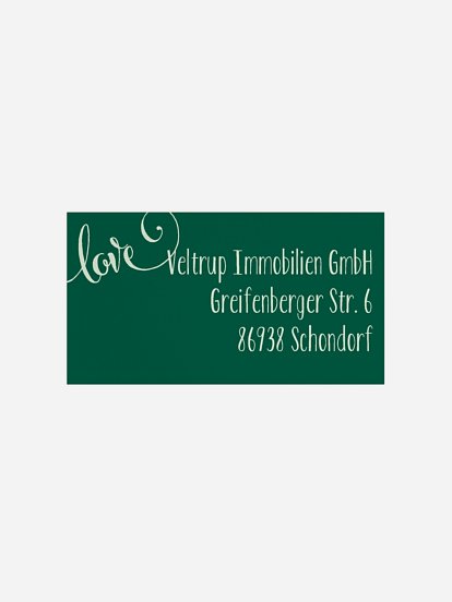 Empfängeraufkleber geschäftl. Weihnachten Joyful