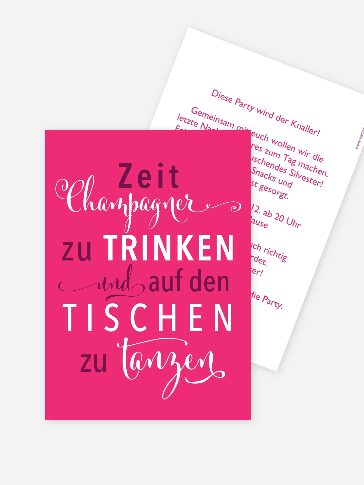 Partyeinladung Partyzeit