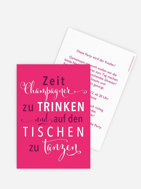 Partyeinladung Partyzeit