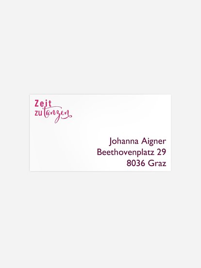 Empfängeraufkleber Party Partyzeit