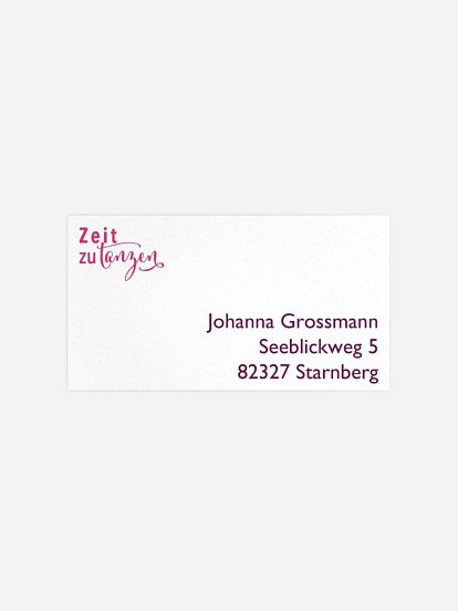 Empfängeraufkleber Party Partyzeit