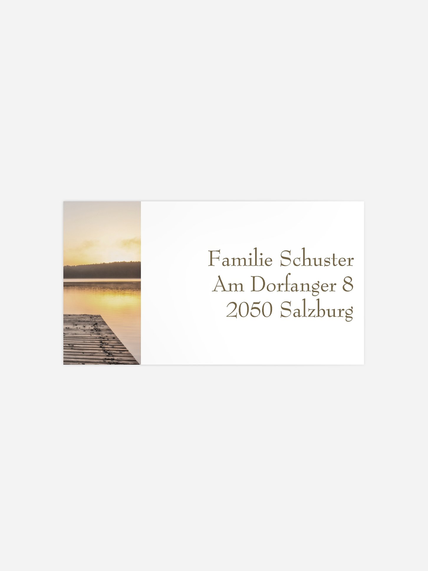 Empfängeraufkleber Trauer Stille