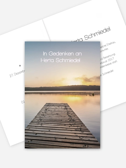 Trauerkarte Stille