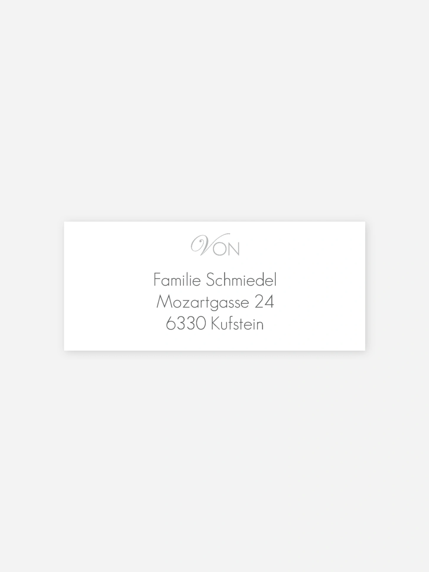 Absenderaufkleber Trauer Engel