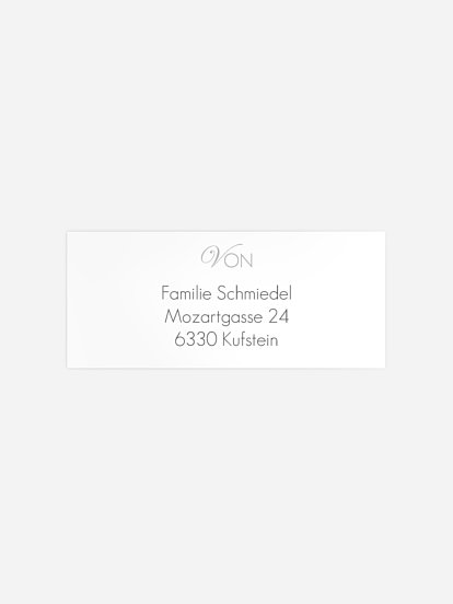 Absenderaufkleber Trauer Engel