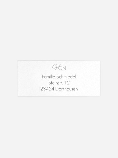 Absenderaufkleber Trauer Engel