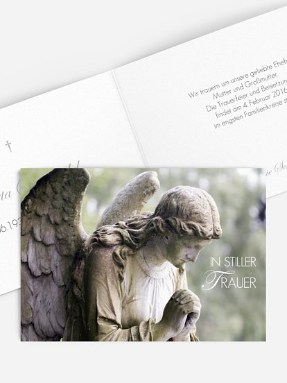 Trauerkarte Engel
