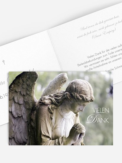 Trauerdanksagung Engel