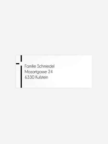 Absenderaufkleber Trauer Trauerlilie