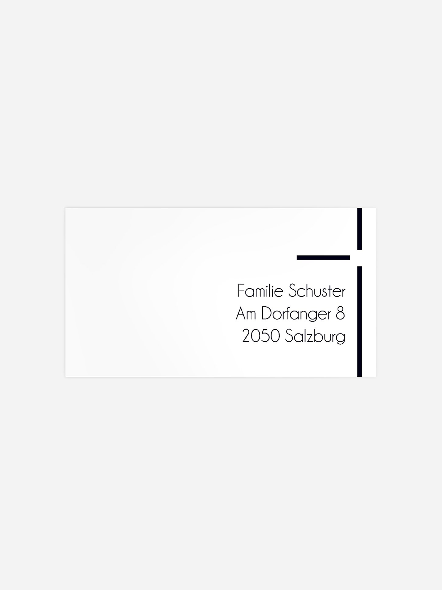 Empfängeraufkleber Trauer Trauerlilie
