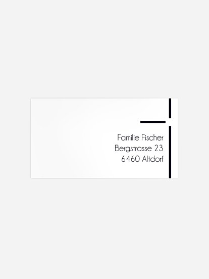 Empfängeraufkleber Trauer Trauerlilie