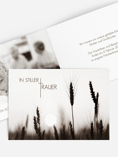 Trauerkarte Ewigkeit