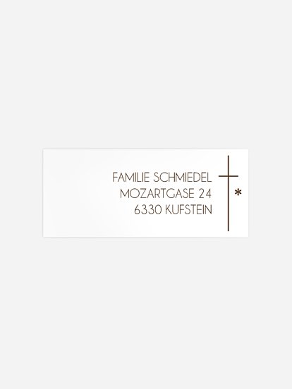 Absenderaufkleber Trauer Sonnenuntergang