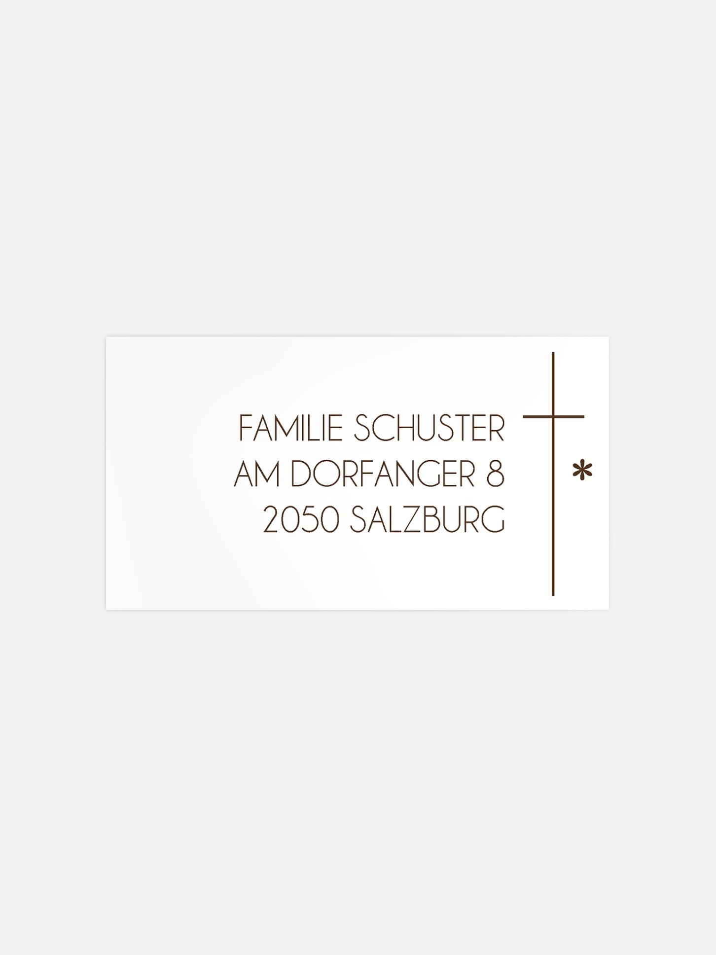 Empfängeraufkleber Trauer Sonnenuntergang