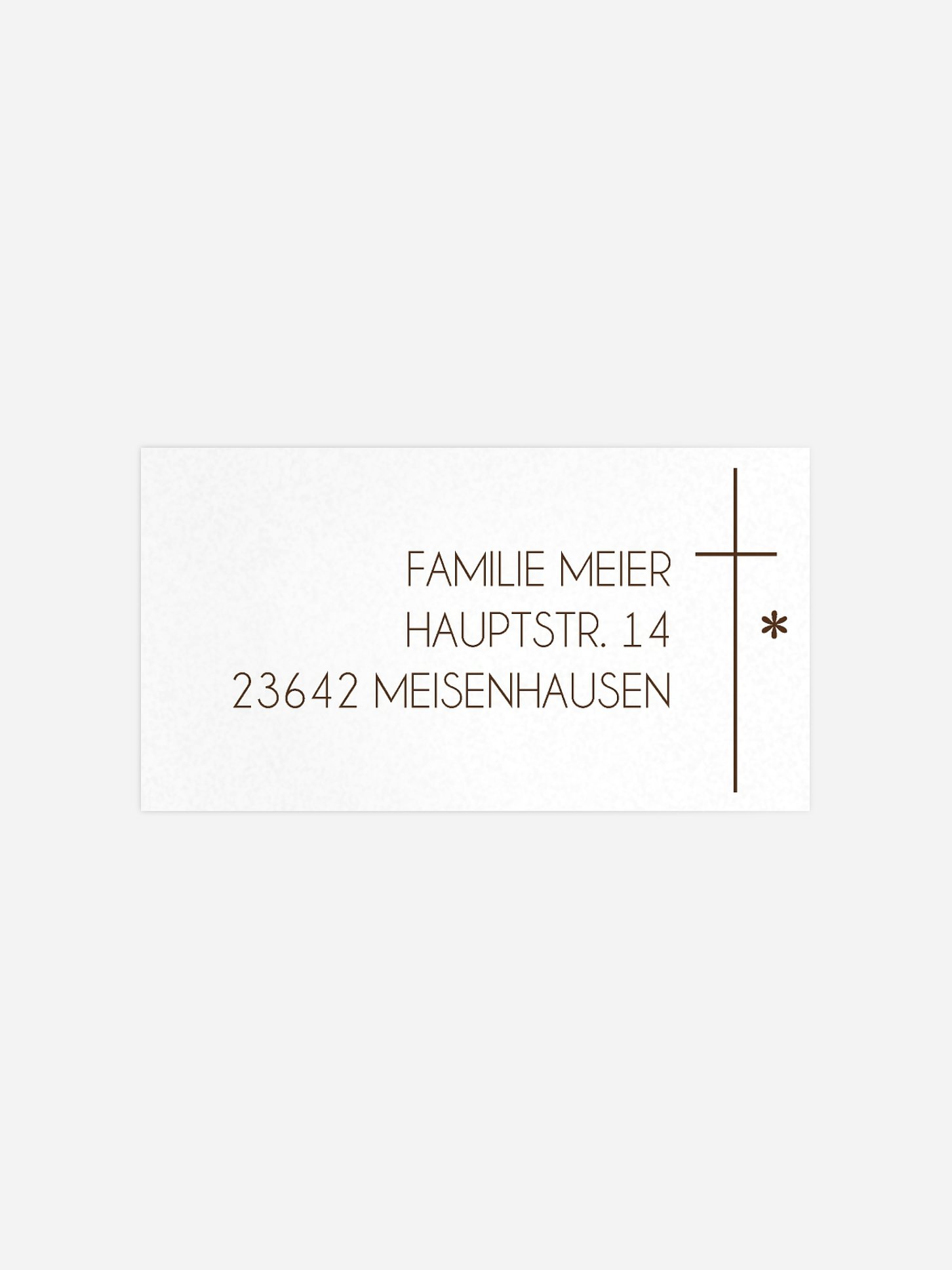 Empfängeraufkleber Trauer Sonnenuntergang