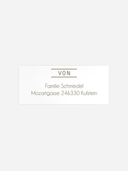 Absenderaufkleber Trauer Nebelmeer