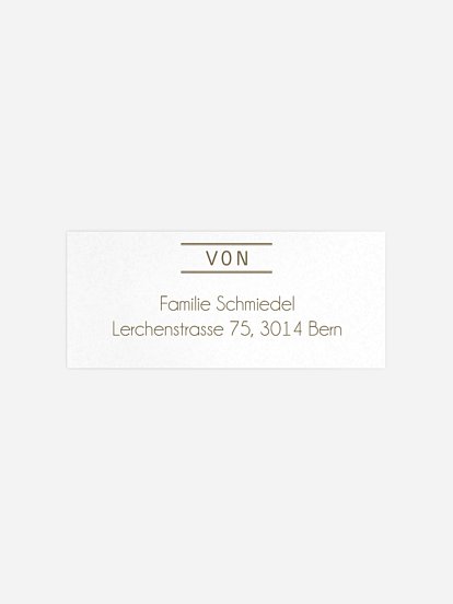 Absenderaufkleber Trauer Nebelmeer