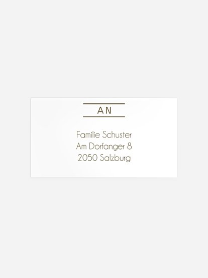 Empfängeraufkleber Trauer Nebelmeer