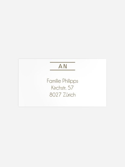 Empfängeraufkleber Trauer Nebelmeer