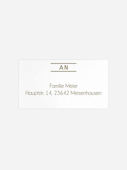 Empfängeraufkleber Trauer Nebelmeer