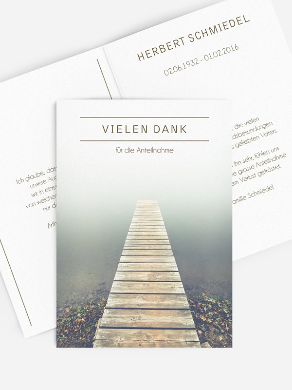 Trauerdanksagung Nebelmeer