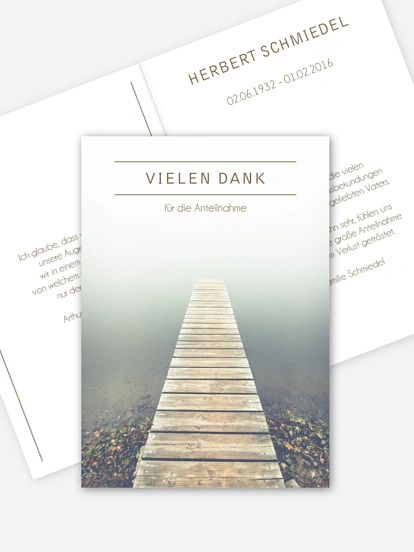 Trauerdanksagung Nebelmeer