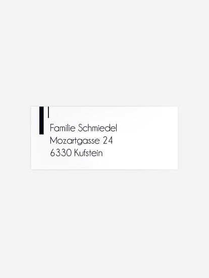 Absenderaufkleber Trauer Calla