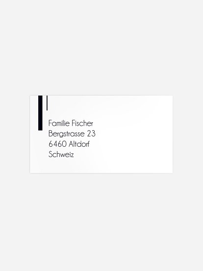 Empfängeraufkleber Trauer Calla