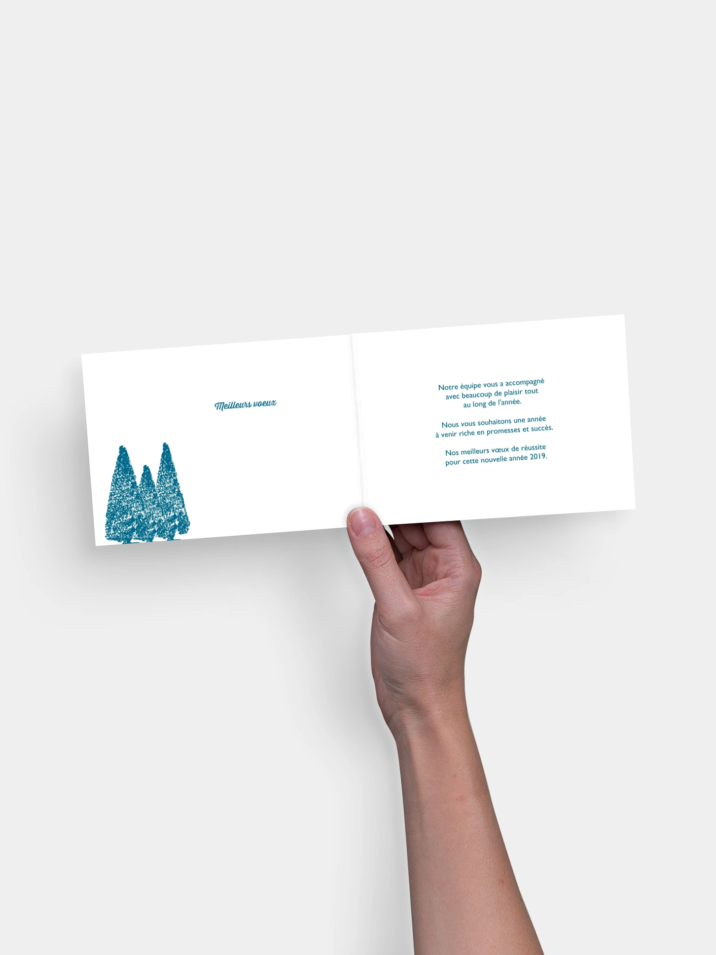 Carte de voeux entreprise Noël express