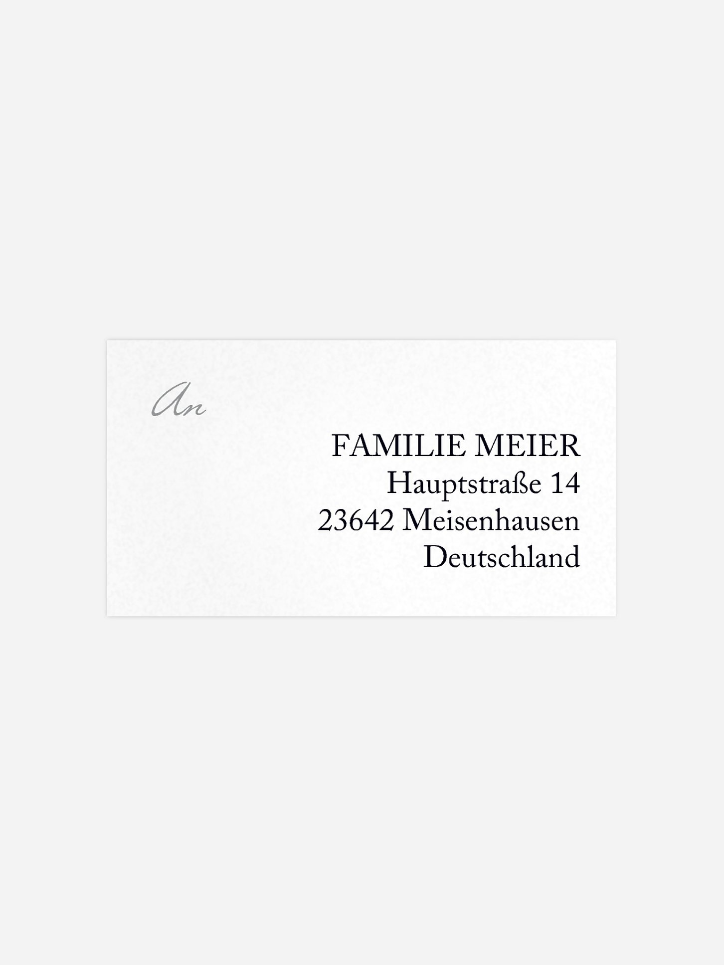 Empfängeraufkleber Trauer Stille Worte