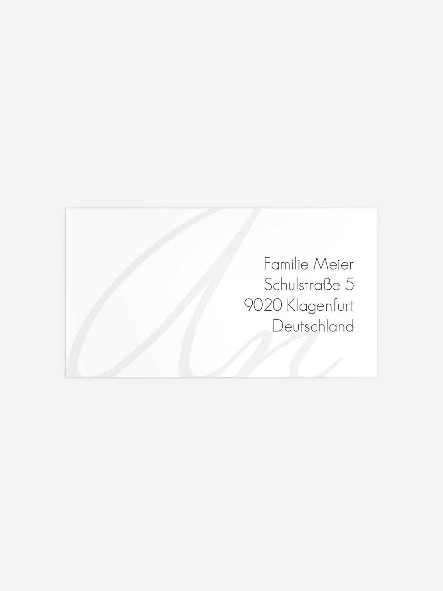 Empfängeraufkleber Trauer Seelenruhe