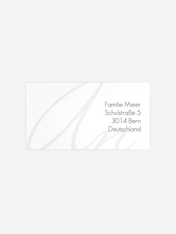Empfängeraufkleber Trauer Seelenruhe