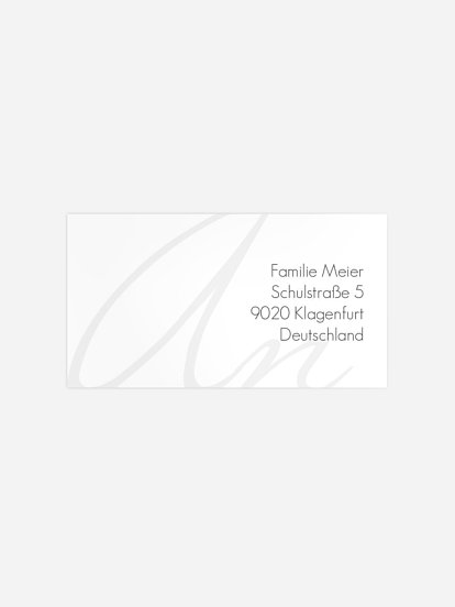 Empfängeraufkleber Trauer Seelenruhe