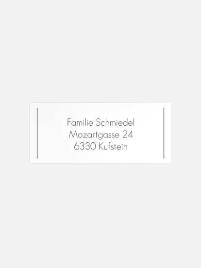 Absenderaufkleber Trauer Ewiges Licht