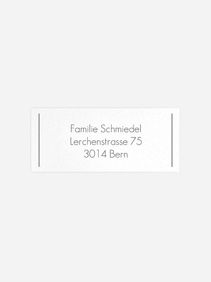 Absenderaufkleber Trauer Ewiges Licht