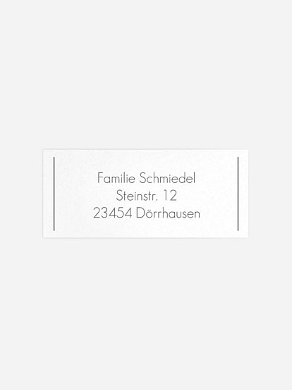 Absenderaufkleber Trauer Ewiges Licht