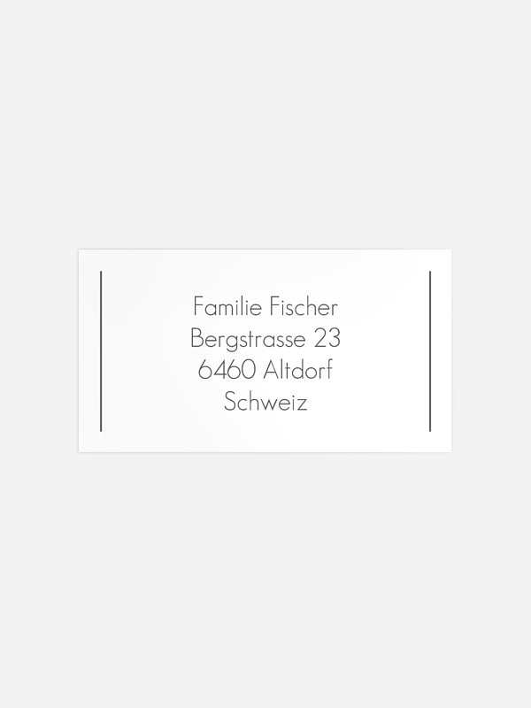 Empfängeraufkleber Trauer Ewiges Licht