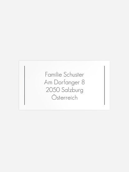 Empfängeraufkleber Trauer Ewiges Licht