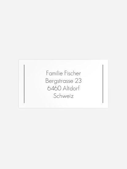 Empfängeraufkleber Trauer Ewiges Licht