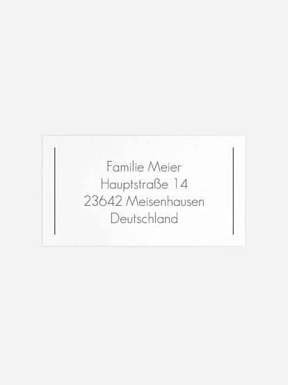 Empfängeraufkleber Trauer Ewiges Licht