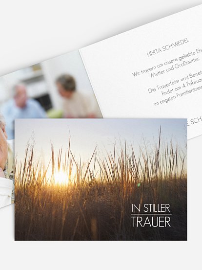 Trauerkarte Ewiges Licht
