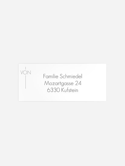 Absenderaufkleber Trauer Abendröte