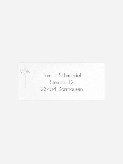 Absenderaufkleber Trauer Abendröte